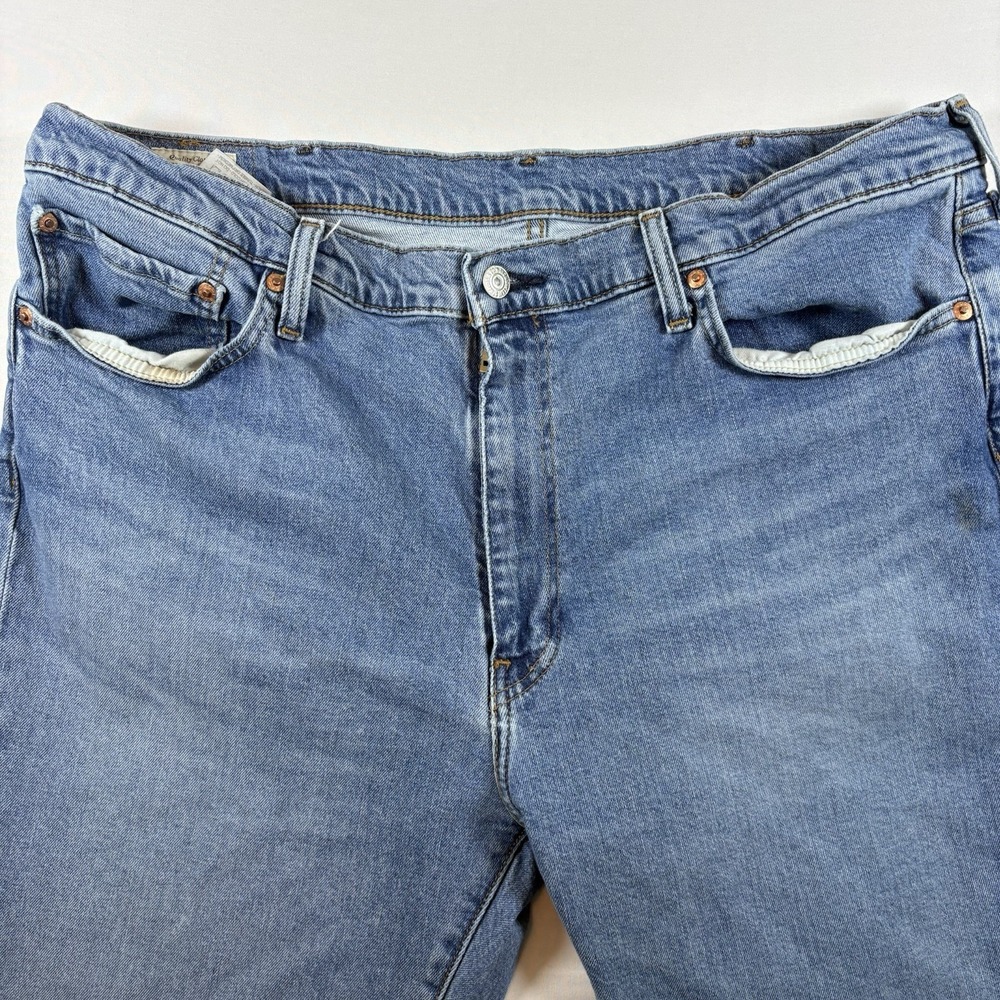 Levi's 514 Straight Fit Jeans Mens 40x32 Blue Denim Premium Casual Classic - Picture 3 of 13